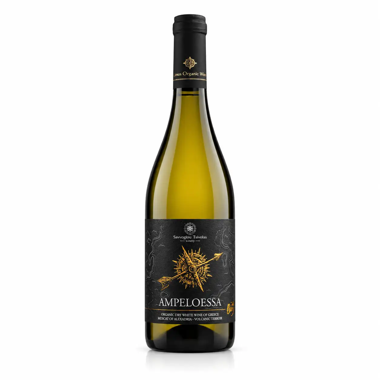 Ampeloessa Organic Wine Bottle Limnos Organic Wines – Ampeloessa Dry White Wine - Image 1