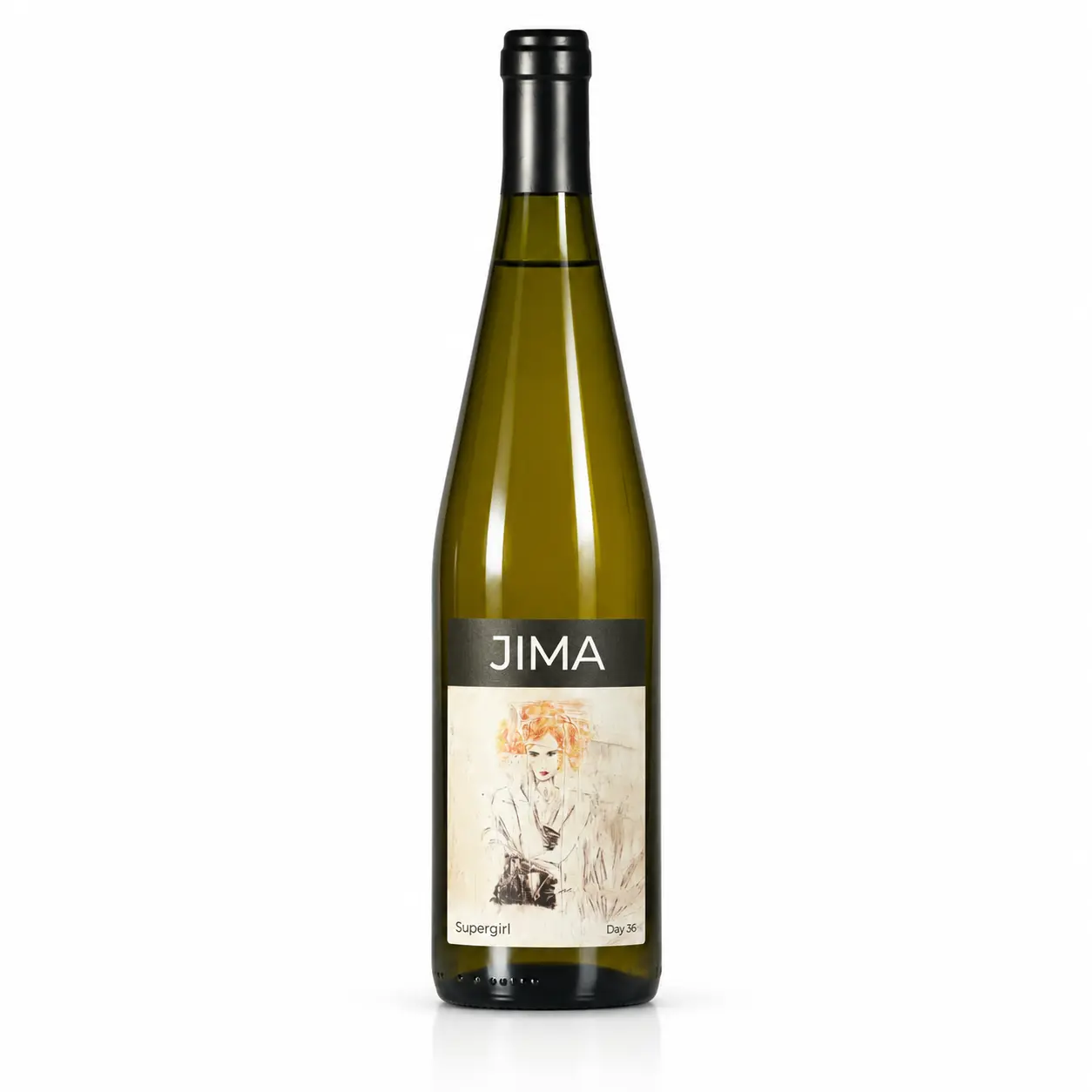 JIMA Supergirl Wine Bottle JIMA Winery - Supergirl Dry White Wine - Image 1