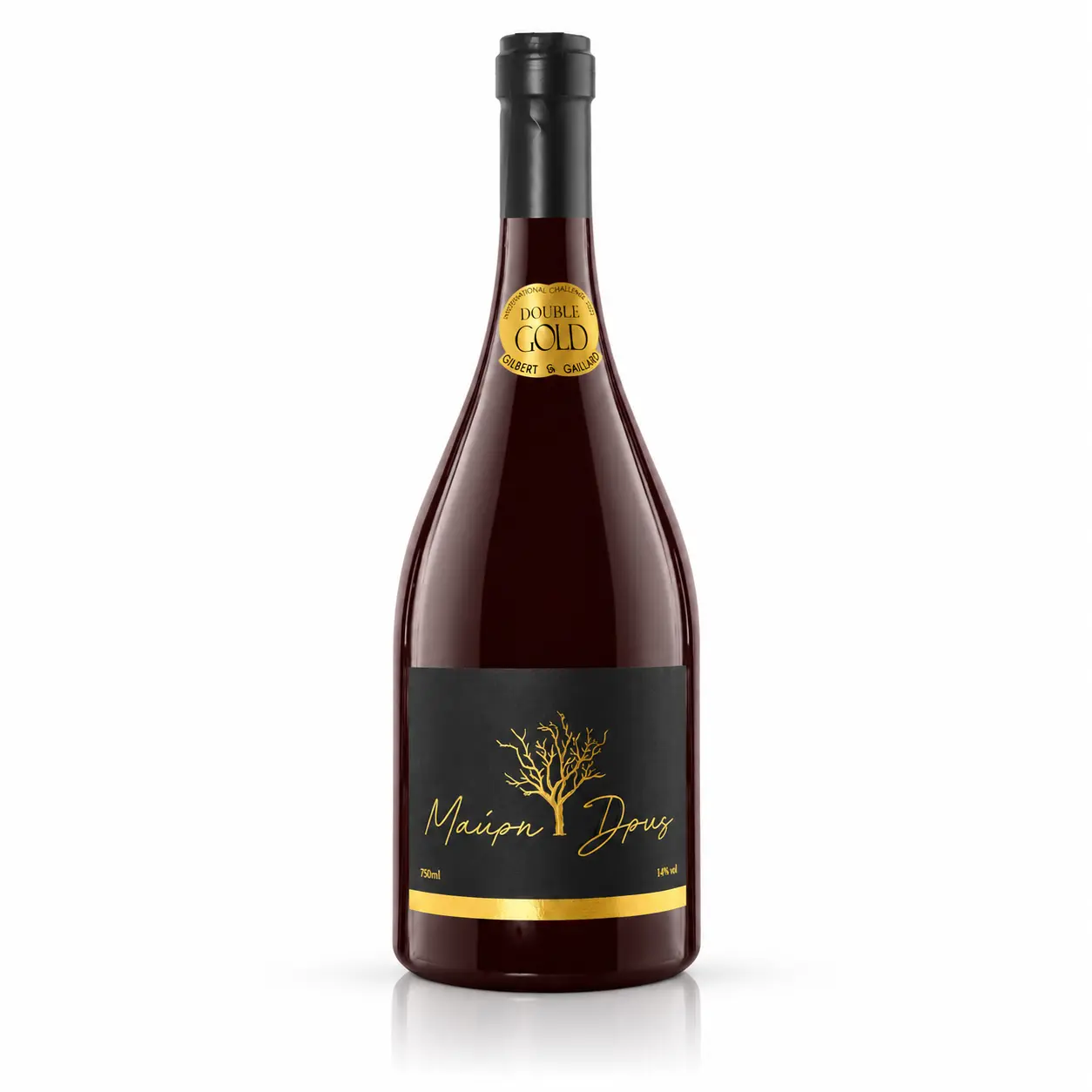 Maison Dous Double Gold Wine Bottle Vaeni Naoussa - Maison Dous Xinomavro Red Dry Wine - Image 1