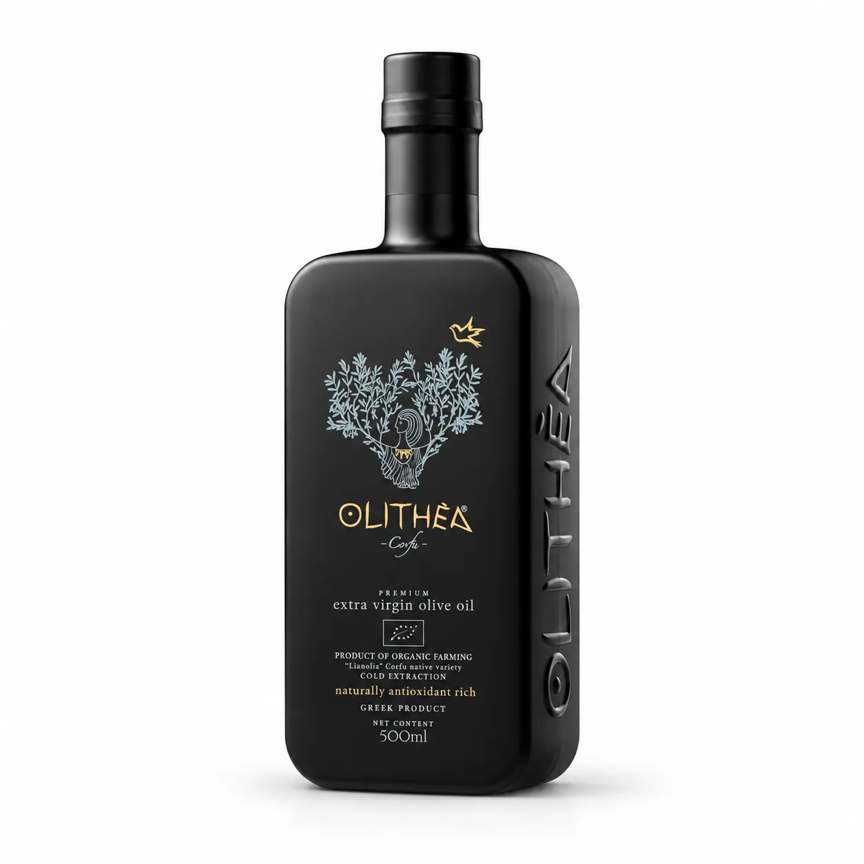 Premium Black Olithēa Olive Oil Bottle Olithea Organic Extra Virgin Olive Oil 500ml - Image 1