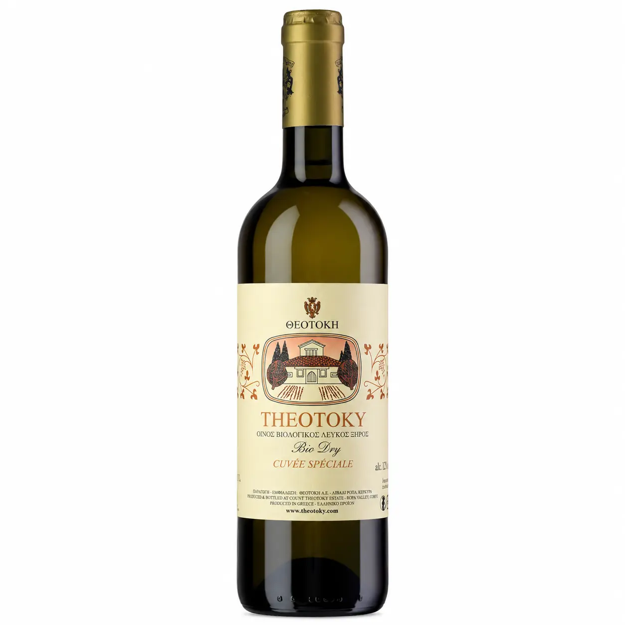 Theotoky Bio Dry Wine Bottle Theotoky Estate – Cuvée Spéciale White Dry Wine - Image 1