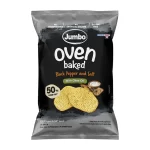 Ohonos Snack Jumbo Oven Baked Chips – Black Pepper & Salt with Olive Oil 100g