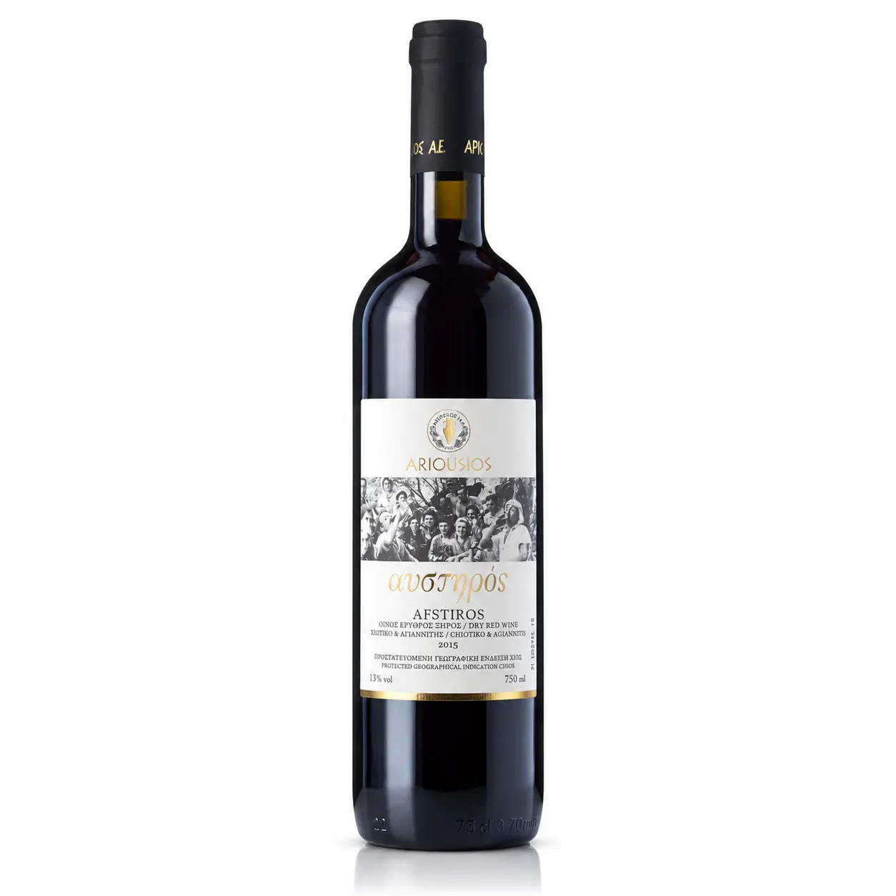 Αυστηρός Χίος Ερυθρός Οίνος Ariousios Afstiros Dry Red Wine - Image 1